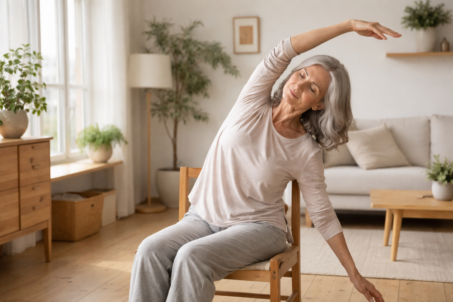 Chair Yoga for Beginners Over 50: Gentle Seated Routine